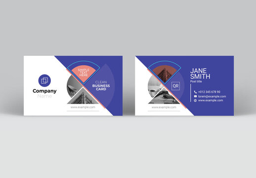 Company Business Card Layout