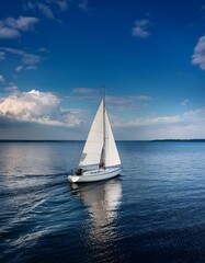 Obraz premium Sailboat on the sea