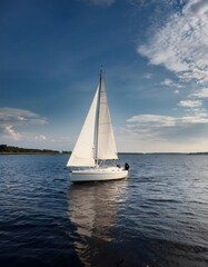 Fototapeta premium Sailboat on the sea
