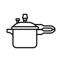 pressure cooker icon vector design template simple and clean
