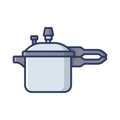pressure cooker icon vector design template simple and clean