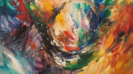 Painting pattern wallpaper