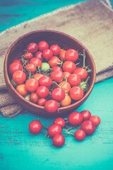 Cherry tomatoes in a bowl