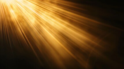 Naklejka premium A bright yellow sunbeam is shining through a window