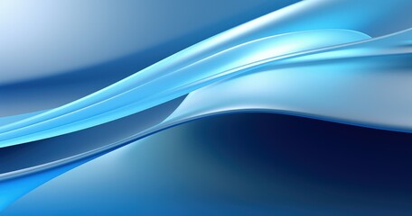 Fototapeta premium A smooth, flowing abstract design in shades of blue, evoking a sense of calm and tranquility.