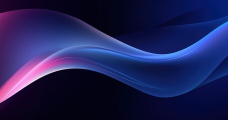 Fototapeta premium A smooth, flowing abstract design with vibrant colors on a dark background, ideal for digital backgrounds or graphics.