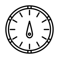 Clock Widget line icon