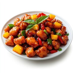 Sweet and Sour Chicken with Pineapple and Bell Peppers