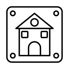 Home Button line icon