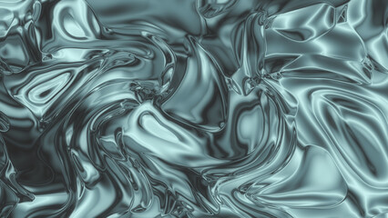 Abstract Silver liquid surface flow background