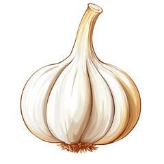 A fresh garlic bulb showcasing its unique texture and color, perfect for culinary uses and health benefits in cooking.