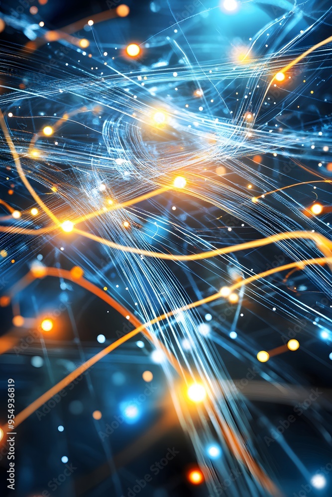 Poster abstract network connection background.