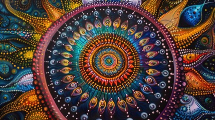 Obraz premium Mandala pattern wallpaper
