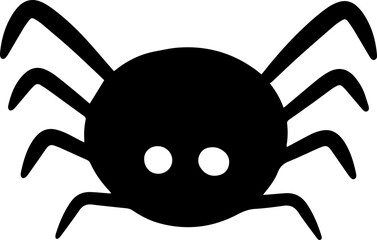 spider halloween doodle silhouette