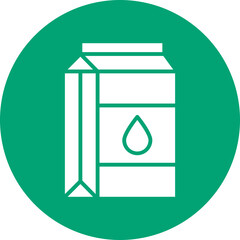 Dairy Products glyph circle icon