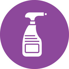 Cleaning Supplies glyph circle icon
