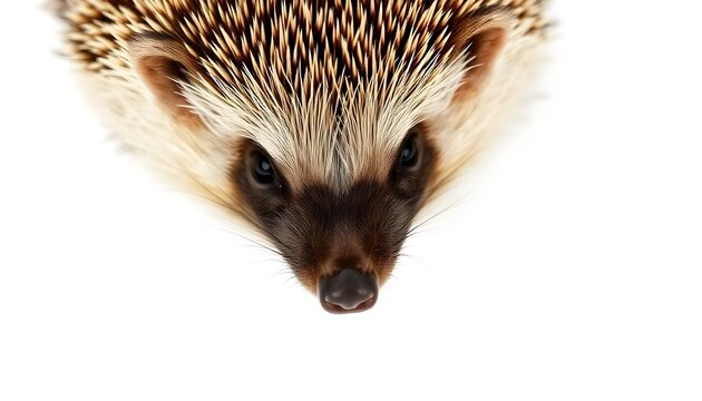 recommend clip art: Hedgehog face isolated on a white background