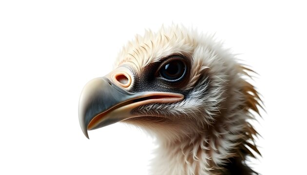 recommend clip art: Vulture face isolated on a white background