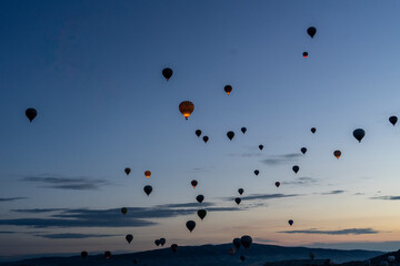 Cappadocia, Turkey is a great place to see hot air balloons during takeoff time.