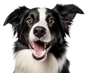 Fototapeta premium PNG Smiling border collie mammal animal dog.