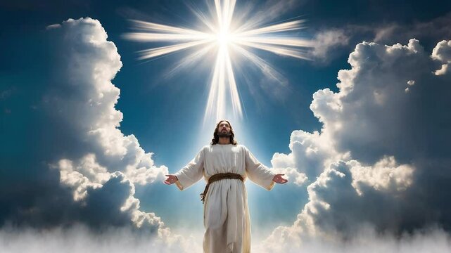 Ascension of Jesus to Heaven, motion loop