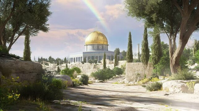 dome of rock with view