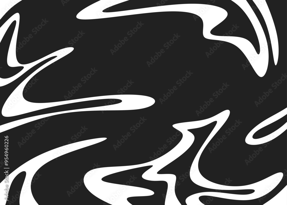 Poster abstract background with wavy lines pattern and with some copy space area