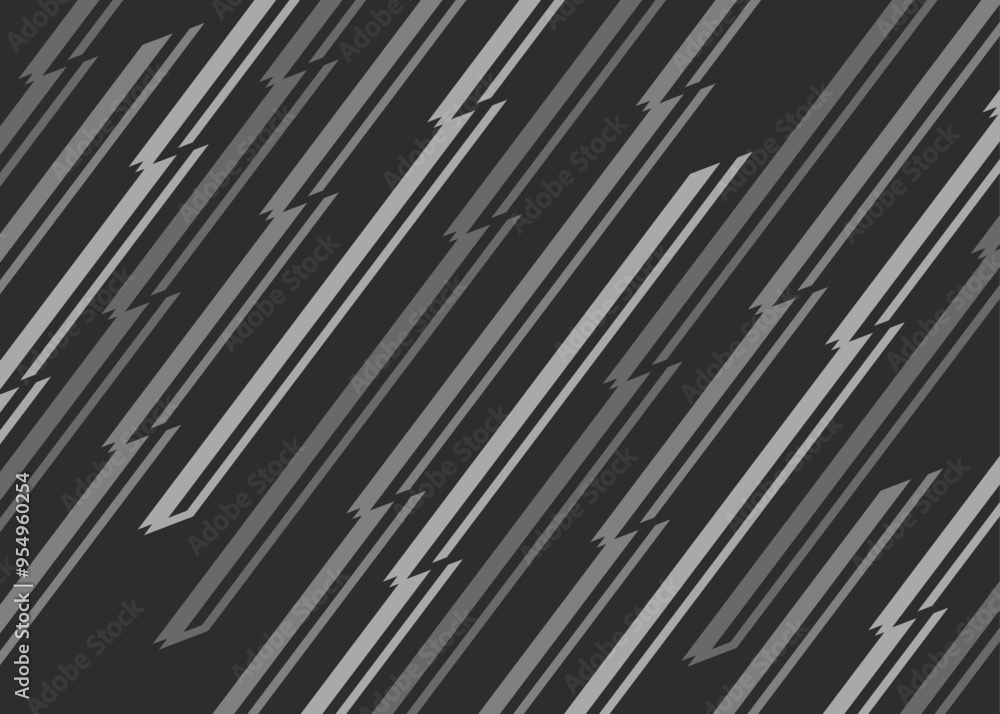 Poster Abstract background with diagonal zigzag stripes pattern