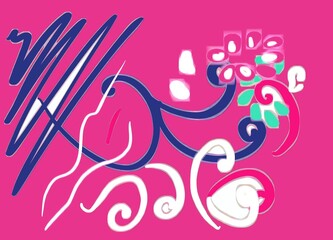 illustration of a birthday card