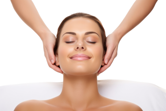 PNG Massage therapist adult white background relaxation.