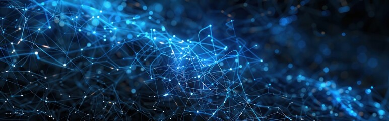 Abstract Blue Network