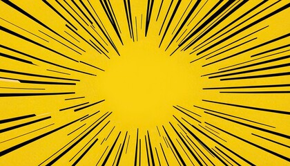 Fototapeta premium Yellow comic background Retro vector illustration 7