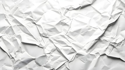 Obraz premium Crumpled White Paper Texture Background
