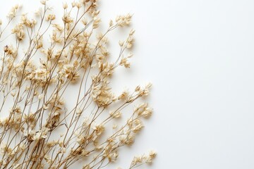 Elegant dried floral background created with Generative AI