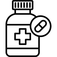 Obraz premium Medicine Bottle Icon