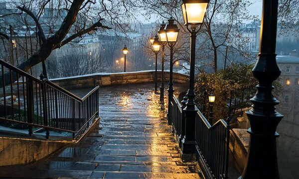 Rainy Evening in Paris