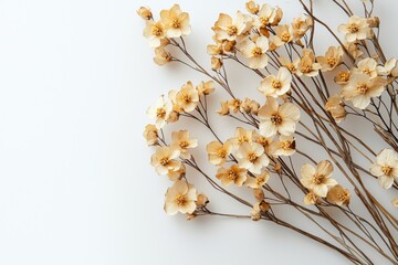 Elegant dried floral background created with Generative AI