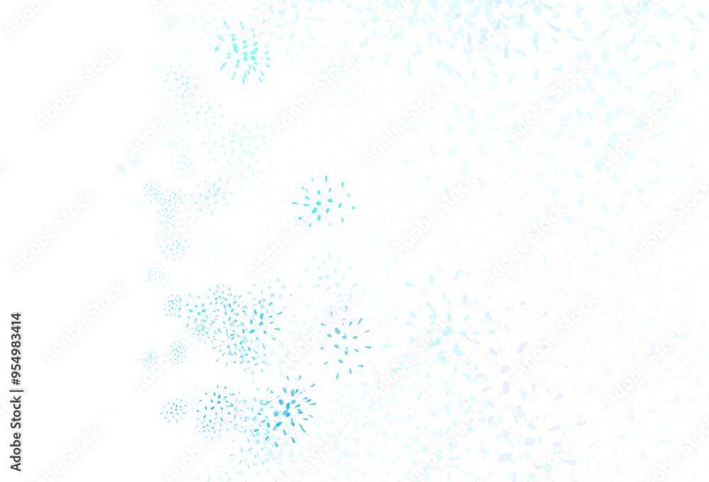 Aufkleber light multicolor vector doodle pattern with leaves.