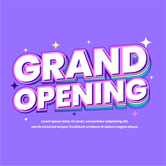 Grand Opening Template Design