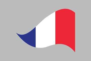 France flag, The flag of France, Flag of France national country symbol illustration Vector, Rectangle French flag illustration, Flat vector illustration
