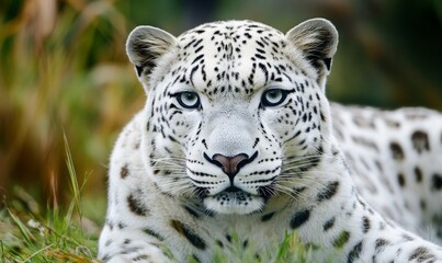 Fototapeta premium white leopard