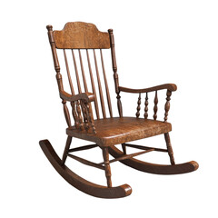 Rocking chair on Transparent background