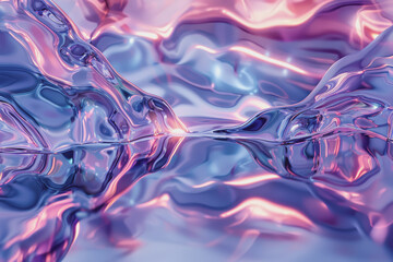 Abstract glass background amorphous nature Light purple background mixed with blue.
