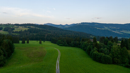 Fototapeta premium View in the Allgäu in the German Alps