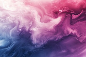 Beautiful abstraction of liquid paints in slow blending flow mixing together gently, ai