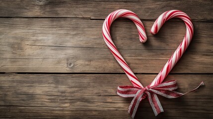 Heart-Shaped Candy Canes Arrangement