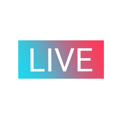 Social media tiktok live icon element png file