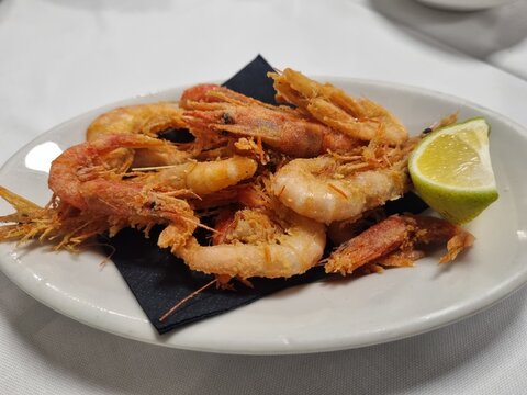 fried shrimp on a plate