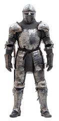 Fototapeta premium medieval knight isolated on transparent background