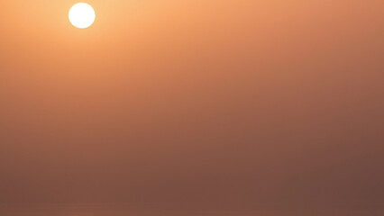 Sun close-up at sunset timelapse